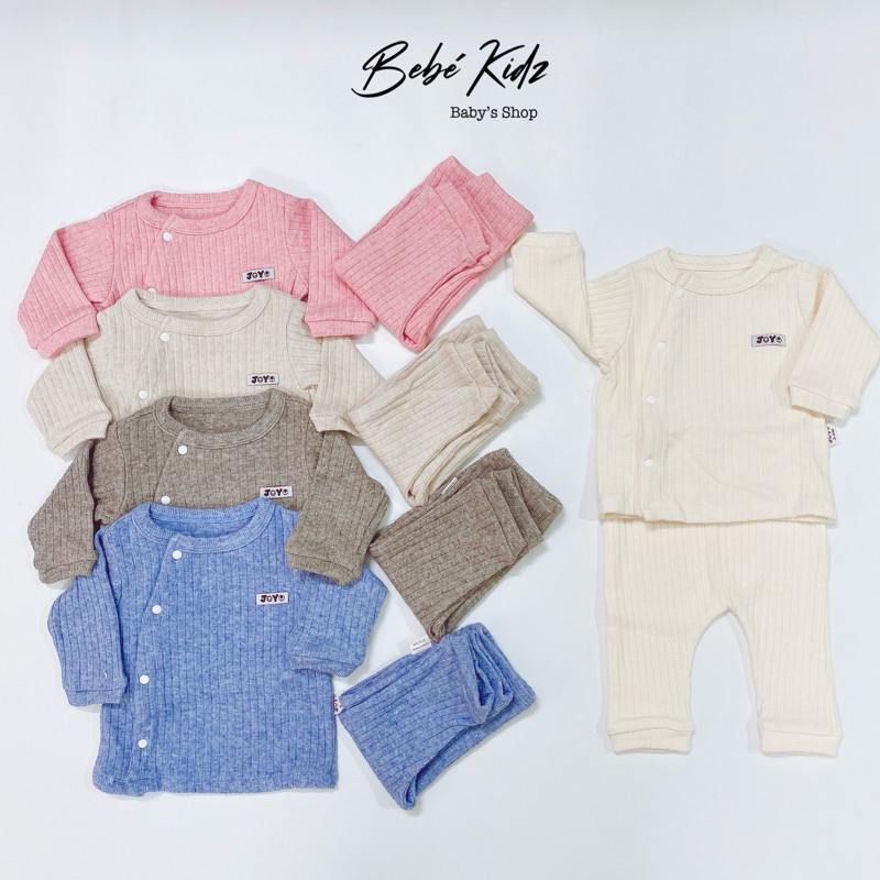 BỘ LEN SƠ SINH CÚC CHÉO JOYO DÀY ẤM CHO BÉ 0-6 THÁNG TUỔI