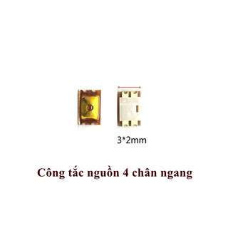 Set 5 Công tắc nguồn 4 chân ngang