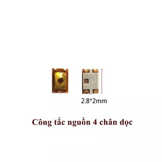 Set 5 Công tắc nguồn 4 chân dọc