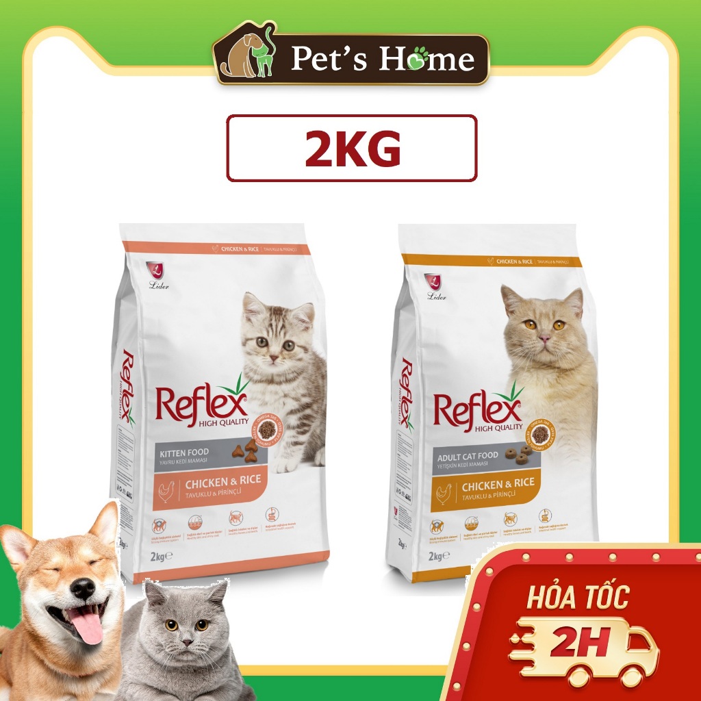 Thức ăn hạt khô cho mèo Reflex 2kg