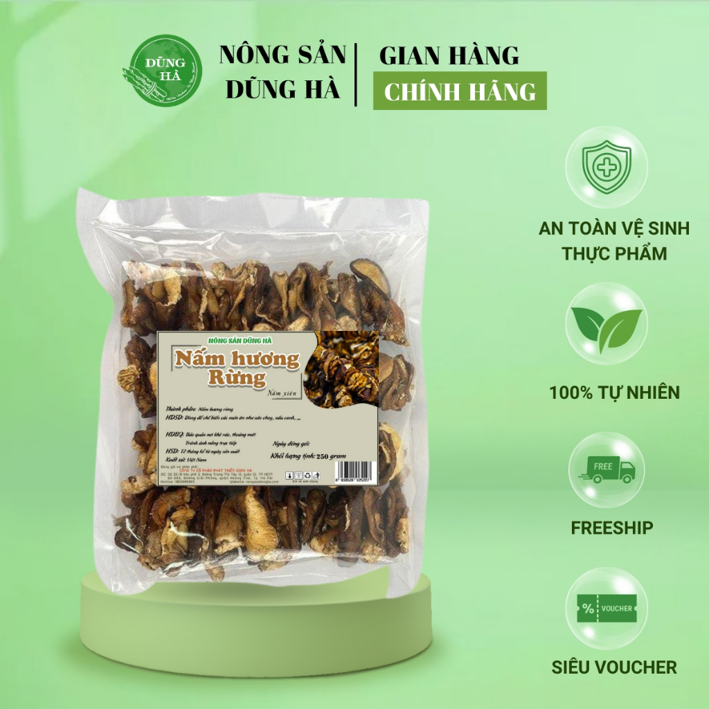 Nấm Hương Rừng Xiên Loại 1, đặc sản Tây Bắc