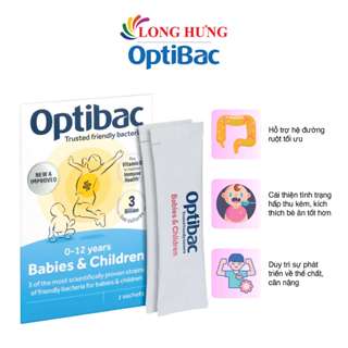 Men vi sinh dành cho trẻ em OptiBac Probiotics For Babies & Children hỗ