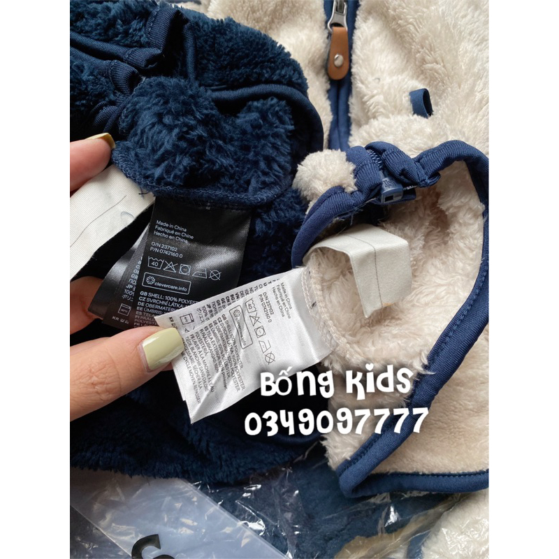 Áo Khoác Lông Cừu Bé Trai & Bé Gái Tag Da HaM