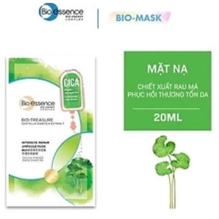 Mặt nạ dưỡng ẩm Bio Essence Bio Treasure tinh chất Rau má/ Vitamin C 20ml