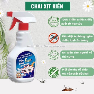 Bình Xịt Diệt Kiến Sinh Học FASTER An Toàn, Hiệu Quả, Hương Quế Dễ Chịu