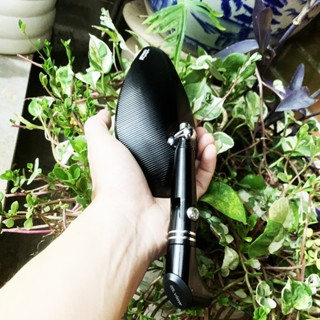 Gương xe máy Mview Lá nhôm CNC - Mặt kính Trắng M1-2024- Hàng Chính Hãng