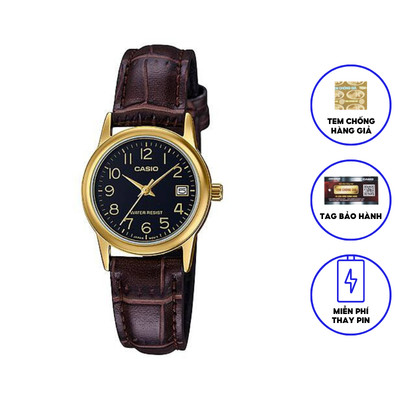 Đồng Hồ Casio Nữ Dây Da STANDARD LTP-V002GL-1BUDF chính hãng