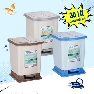 Thùng rác nhựa chân đạp, thùng đựng rác văn phòng, nhà bếp 7L, 9L. 16L, 30L