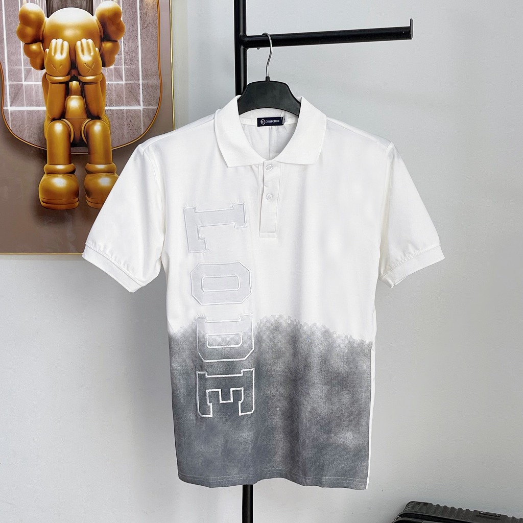 Áo thun nam POLO menswear loang màu thêu họa tiết form slimfit mẫu mới cao cấp-AHFASHION