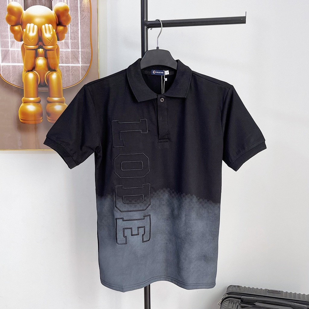 Áo thun nam POLO menswear loang màu thêu họa tiết form slimfit mẫu mới cao cấp-AHFASHION