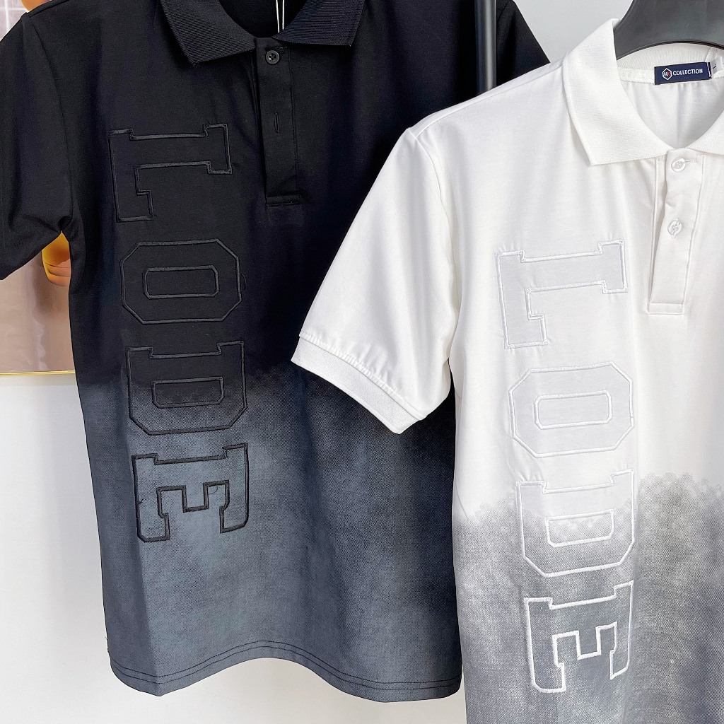 Áo thun nam POLO menswear loang màu thêu họa tiết form slimfit mẫu mới cao cấp-AHFASHION