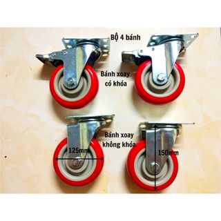 Bánh xe đẩy đỏ