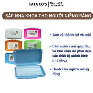 Sáp nha khoa, sáp giảm đau cho người niềng răng Fata Co's an toàn lành tính 1 hộp gồm 5 thanh sáp