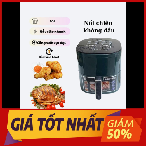 Nồi Chiên không dầu 12L Camel (Loại 1)- Nồi Chiên Không Dầu 12L Nướng Nguyên 1 Con Rất Nhanh Tiết Ki