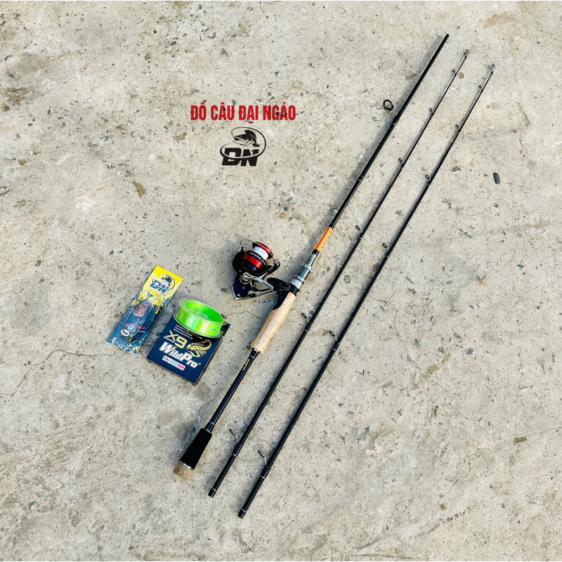 Combo Lure Câu Cá Cần Cần EAGLE SUPER 2 Ngọn Máy Shimano sienna size 3000 FGsize ( chuẩn hãng )