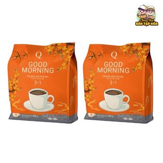 Combo 2 bịt cà phê hòa tan trần quang 3in1 good morning