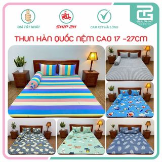 Ga lẻ thun lạnh hàn quốc nệm cao từ 17_27cm