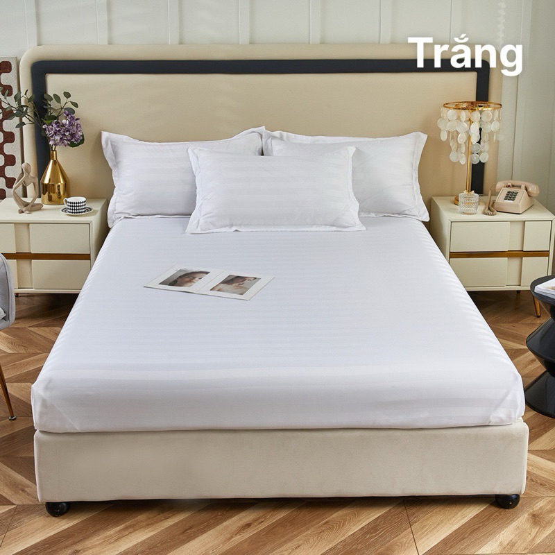 Bộ ga gường và vỏ gối combo ga giường và vỏ gối chất liệu Cotton 3F P&Q Bedding cao cấp, thoáng mát mềm mịn