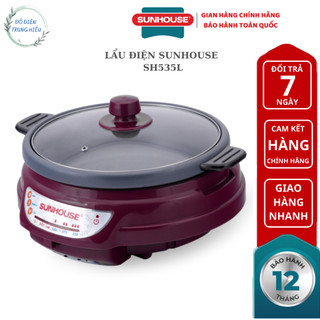 Nồi lẩu điện sunhouse sh535l - bảo hành chính hãng 12 tháng