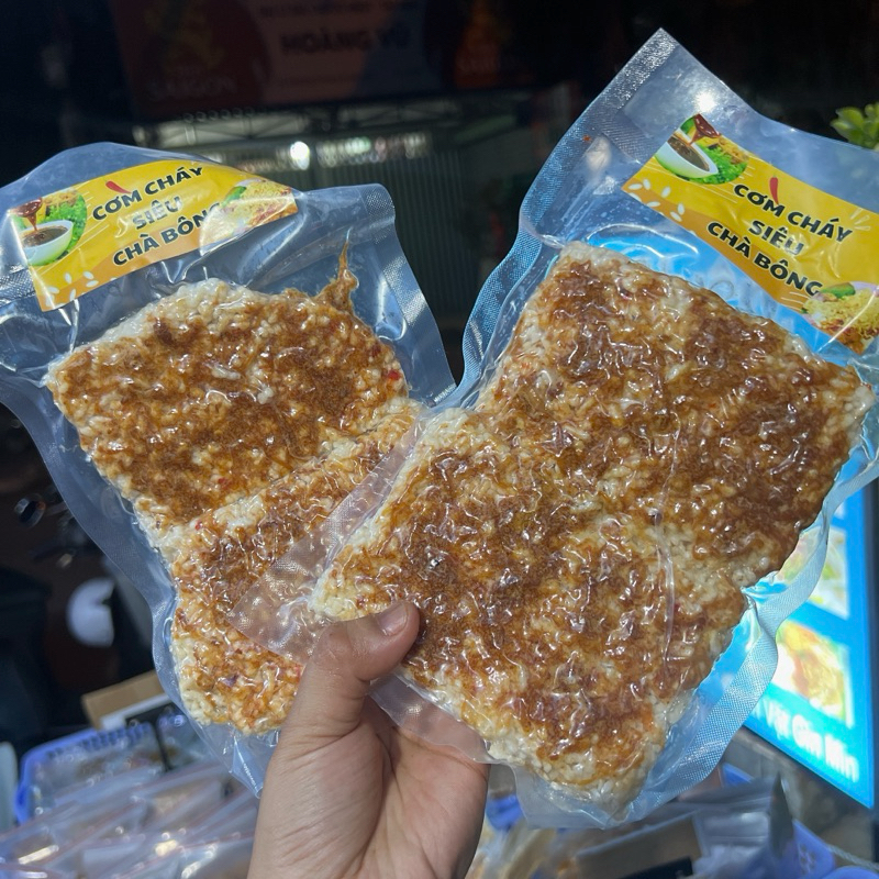 2 GÓI CƠM CHÁY MẮM CAY SIÊU CHÀ BÔNG 100G