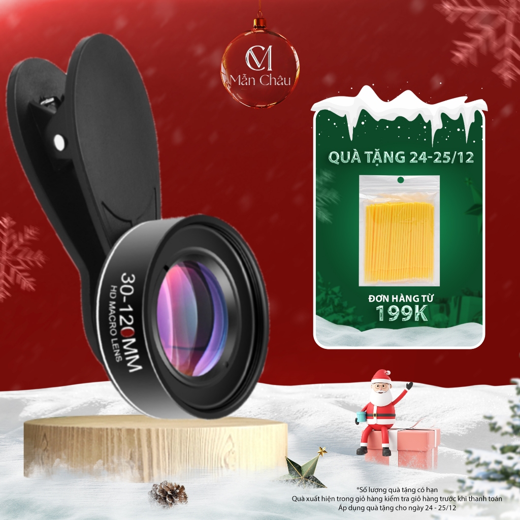 Lens macro Tai Thỏ, ống kính macro cao cấp fullhd 4K, độ nét cao 30mm-120mm, chuyên chụp siêu cận cảnh