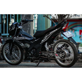 Tem rời sonic 150 full den phối trắng bạc
