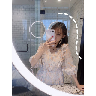 Đầm voan hoa tay lỡ