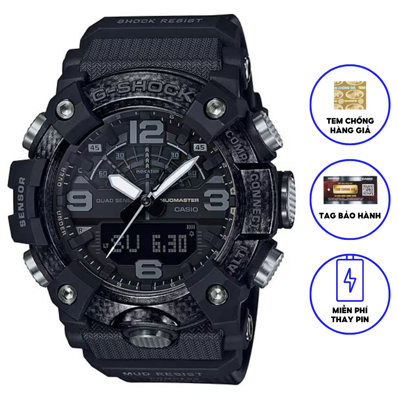 Đồng Hồ Casio Nam Dây Nhựa GSHOCK GG-B100-1BDR Chính Hãng