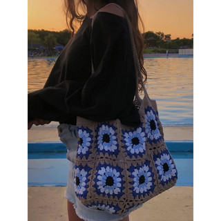 Túi len móc handmade túi móc len tay thời trang