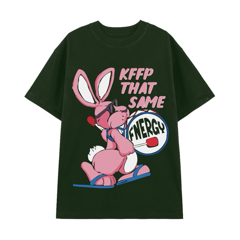 Áo thun thỏ tay lỡ unnisex, có bigsize