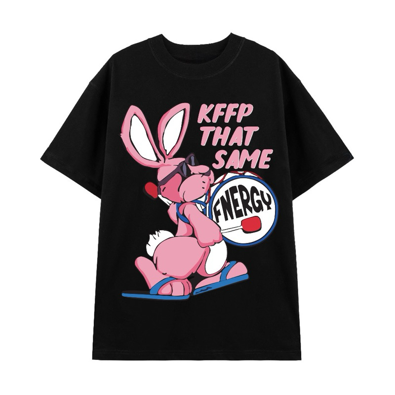 Áo thun thỏ tay lỡ unnisex, có bigsize
