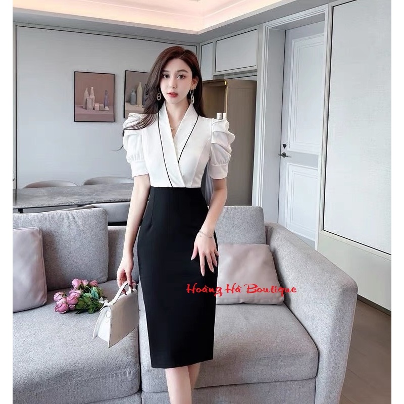 Đầm liền Công sở {HH86} cho các nàng, mặc đi làm, đi dự tiệc, đi chơi