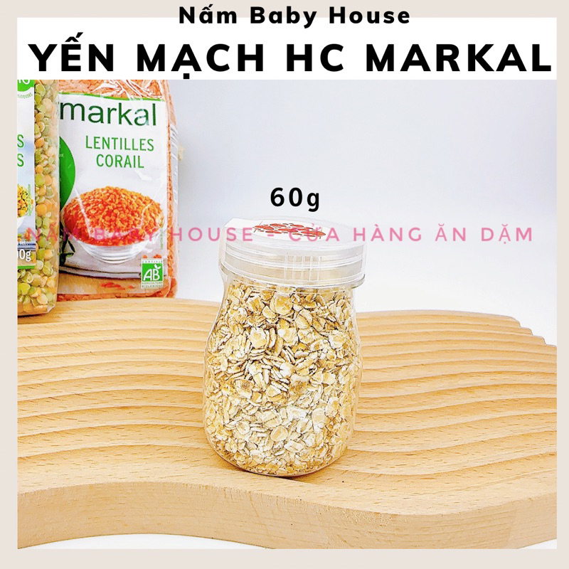 |Date 11/24| Yến mạch hữu cơ Markal Pháp 500g nấu cháo , đậu hủ non cho bé ăn dặm- yến mạch cán vỡ
