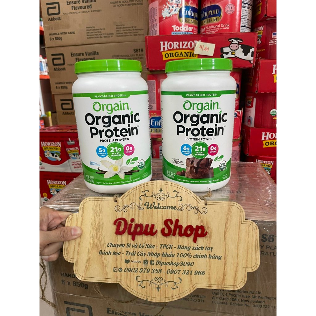 Hàng chuẩn Mỹ - Bột orgain Organic Protein 920g