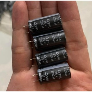 [ 10 con ]  TỤ HOÁ 25V 2200UF HÃNG SAMYOUNG ( 25V2200UF  2200UF25V  2200UF 25V )