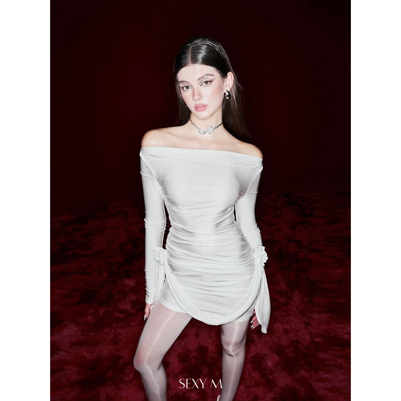 Váy ôm nhún bụng dáng ngắn Rosalin V15 Sexy M