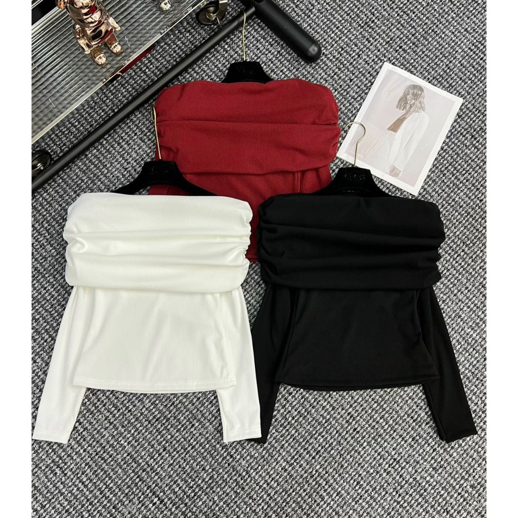 Áo Thun Nữ Trễ Vai Bigsize 45–85kg Dài Tay Thun Tăm Lạnh Co Giãn Tôn Dáng AT84 – 2KJeans | BigBuy360 - bigbuy360.vn