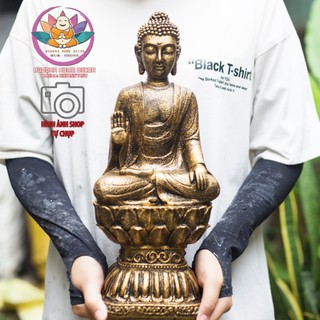 Tượng phật thích ca thiền định 40 cm thế vô úy thủ ấn