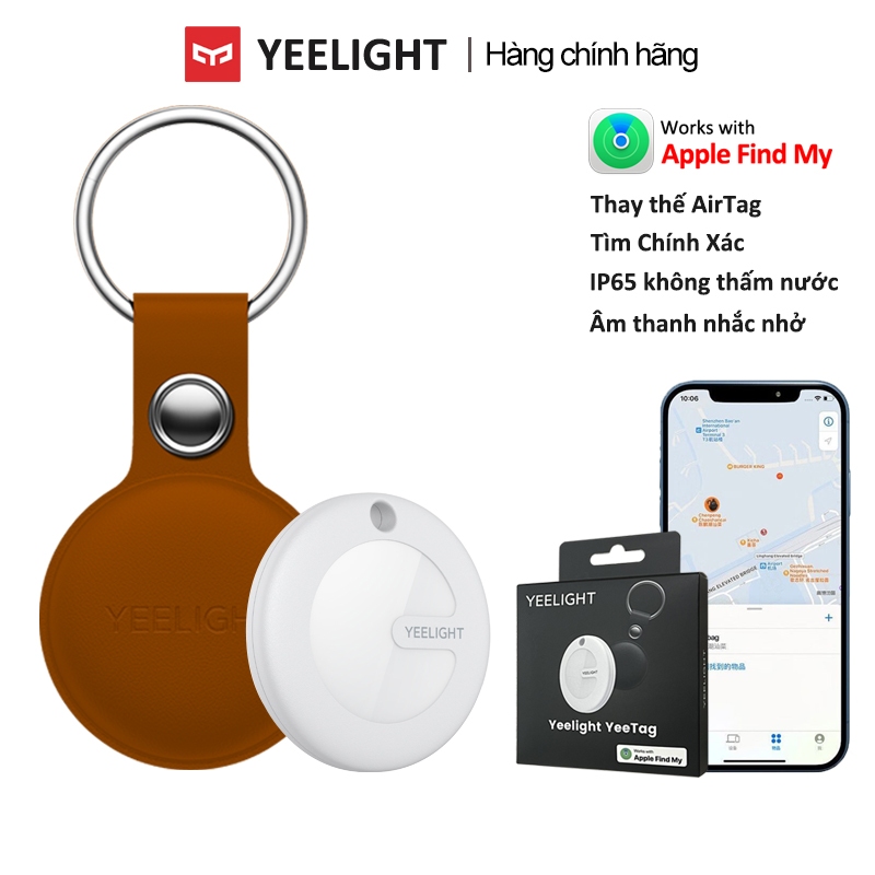 Thiết bị định vị GPS Xiaomi Youpin Yeelight hỗ trợ theo dõi ô tô, xe máy, trẻ em, và thú cưng để ngăn chặn việc lạc mất,