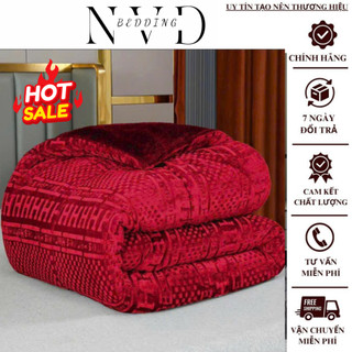 Chăn lông thỏ họa tiết chữ h nvd dày mịn ấm áp .kích thước 2mx2m3 ,nặng 4kg hàng xuất khẩu
