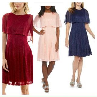 (D2518) Đầm voan lưới kim tuyến dáng xoè (Đọc mô tả SP) - Thanh lý vnxk