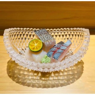 Đĩa thủy tinh đựng sushi sashimi phong cách Nhật Bản