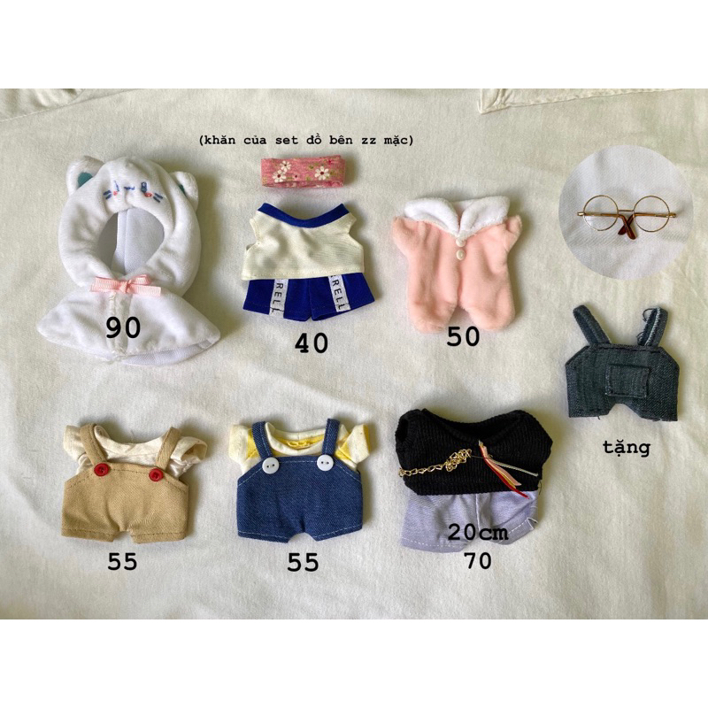 Bộ đồ cho búp bê 15cm 20cm #outfit