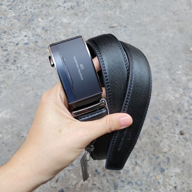 Thắt lưng dây nịt dây lưng da nam Valentino Creations Malaysia slide buckle belt