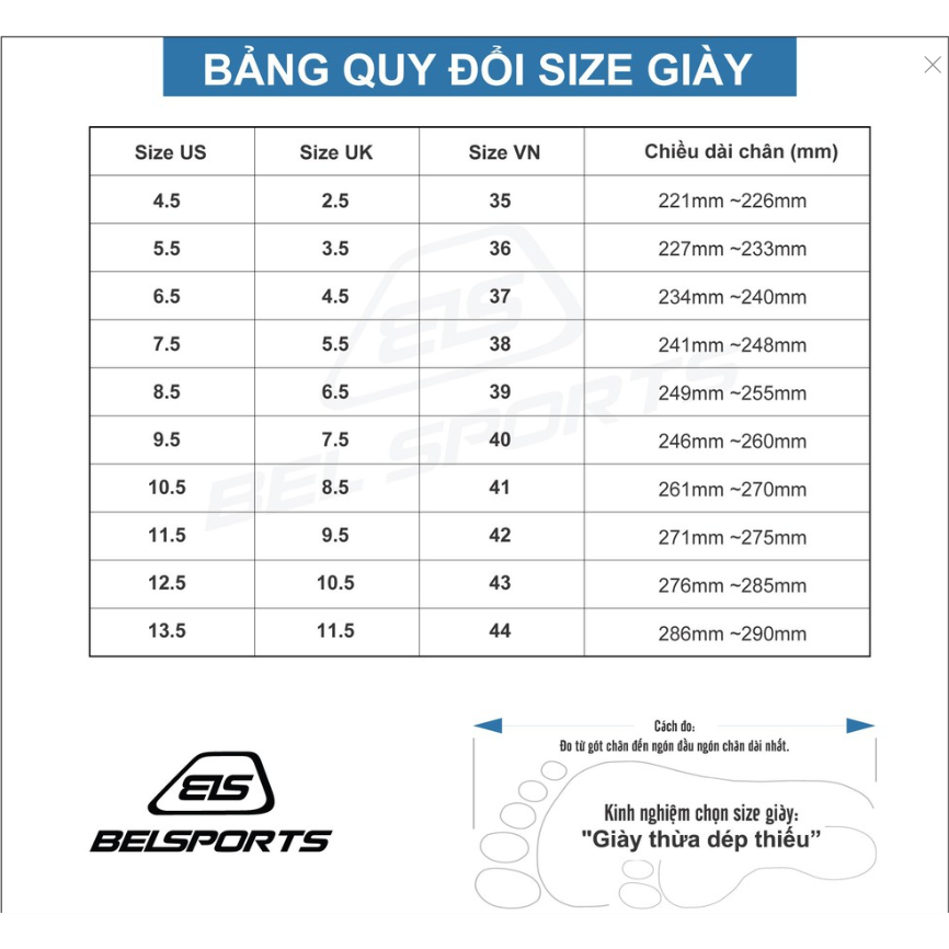 Giày Thể Thao Nam BELSPORTS N92 BSN057 Gray