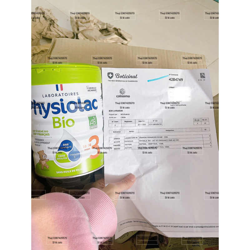 Sữa Physiolac Bio Pháp 800g