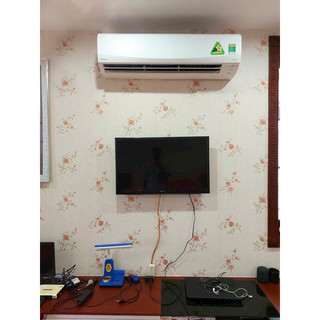 Giấy dán tường 1 cuộn 5 mét vuông hoa Bông sần in nổi chưa sẵn keo