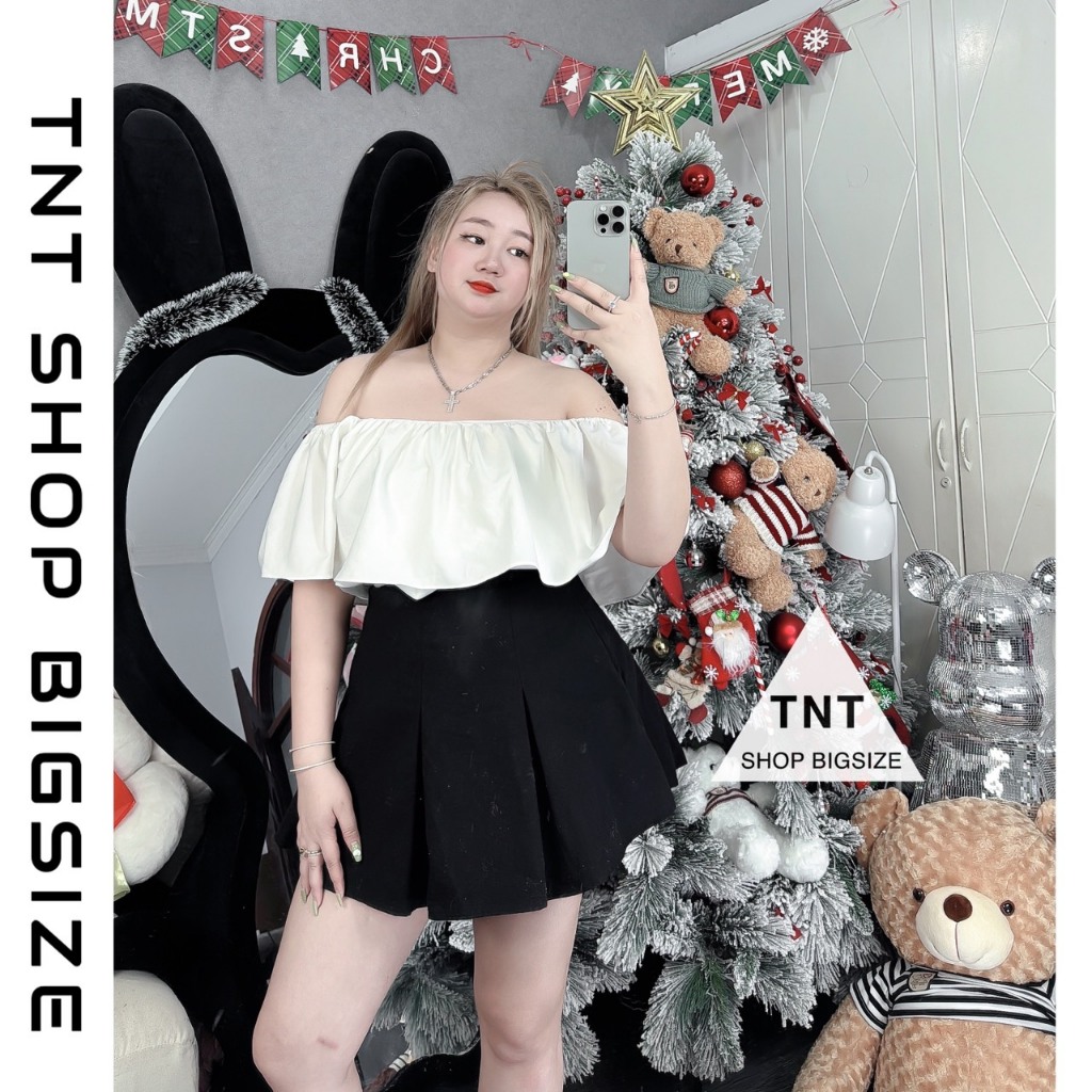 ÁO CROPTOP BẸT VAI [TNT SHOP BIGSIZE 60KG 90KG]