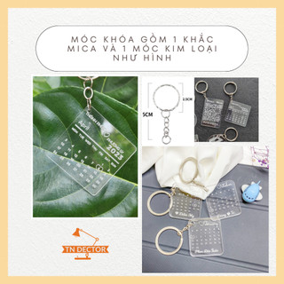 Móc khóa khắc tên theo yêu cầu