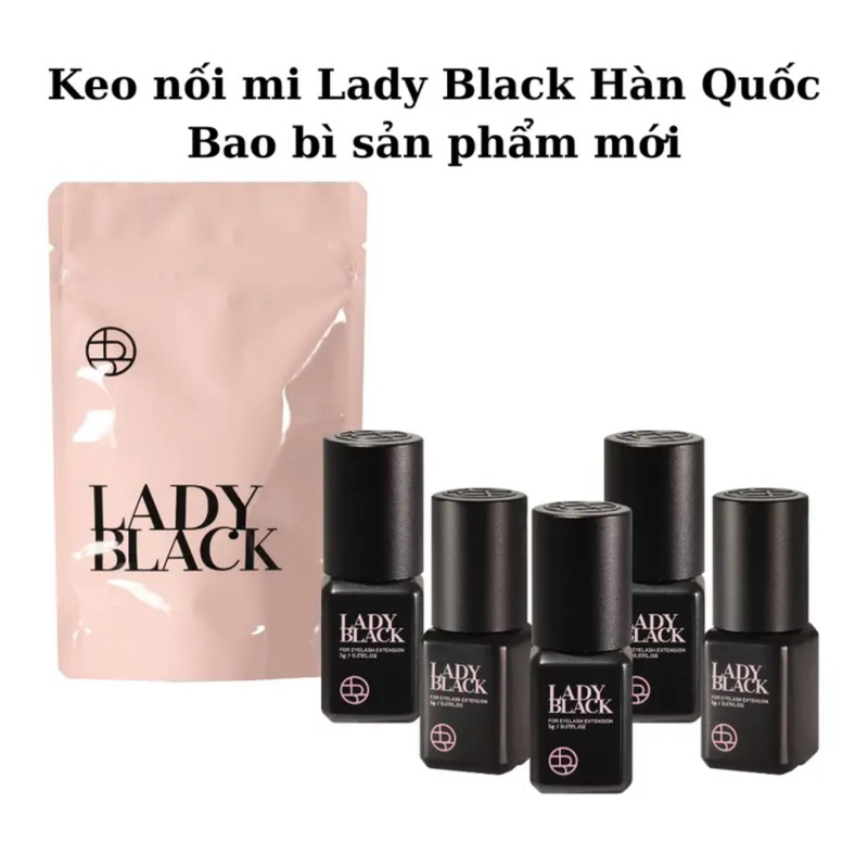 Keo nối mi Lady black chính hãng